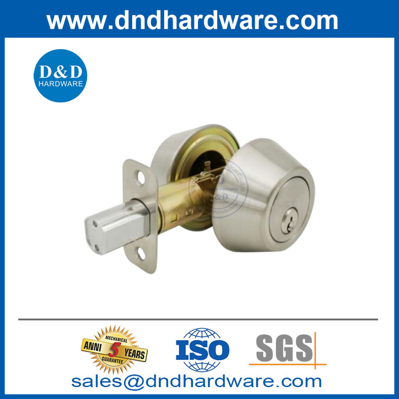 Types de verrouillage de porte commerciale ANSI Double cylindre Heavy Duty Deadbolt-DDLK029