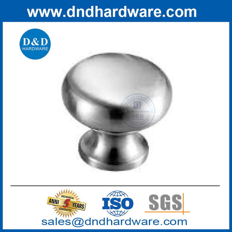 Porte d'armoire de cuisine en acier inoxydable tire les boutons de commode moderne-ddfh066