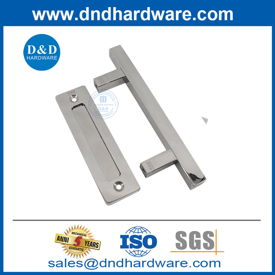 Prix ​​d'usine en acier inoxydable poli poignée de porte de porte de porte de porte coulissante Pull de porte coulissante -dbd104