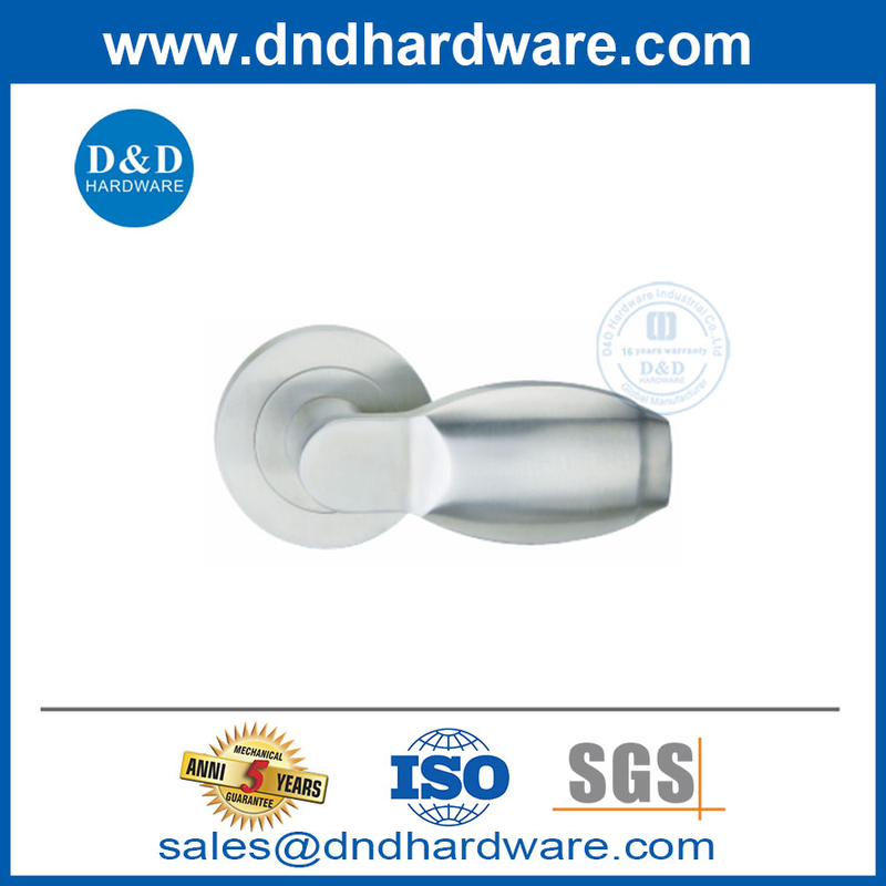 Acier en acier inoxydable Euro Solid Commerical Grade intérieur Poignée de porte Bouton-DDSH032