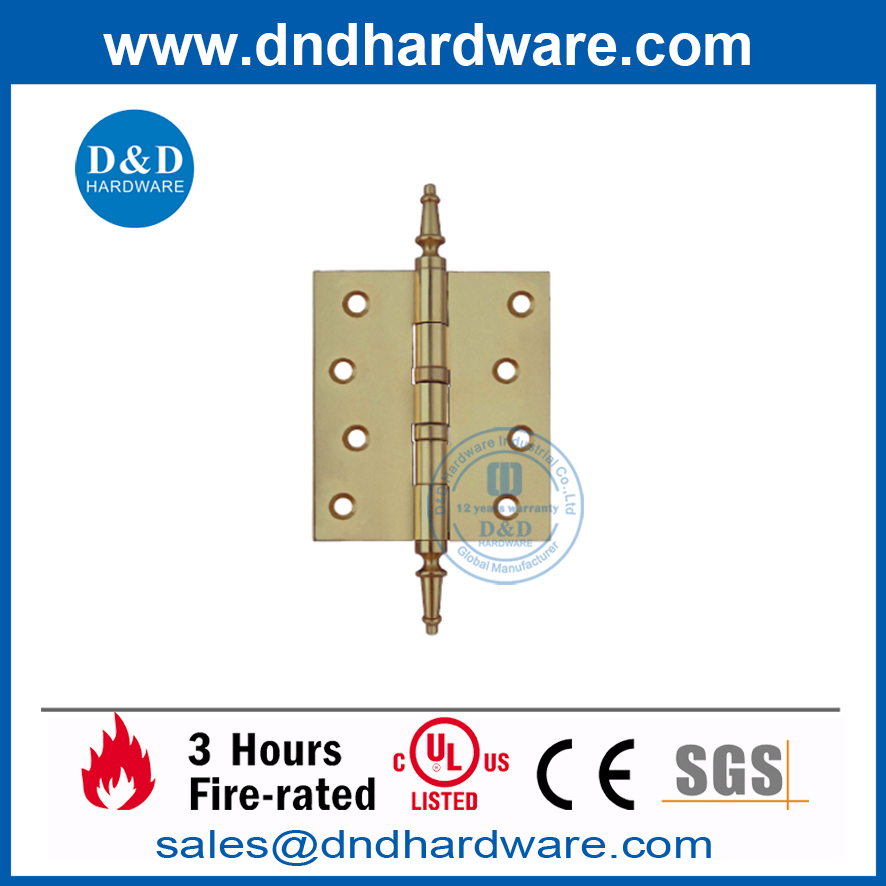 Charnière de porte intérieure à double bille en laiton massif-DDBH005