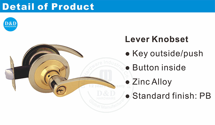 Hardware LEVER LOCKSET-DDLK005-D & D