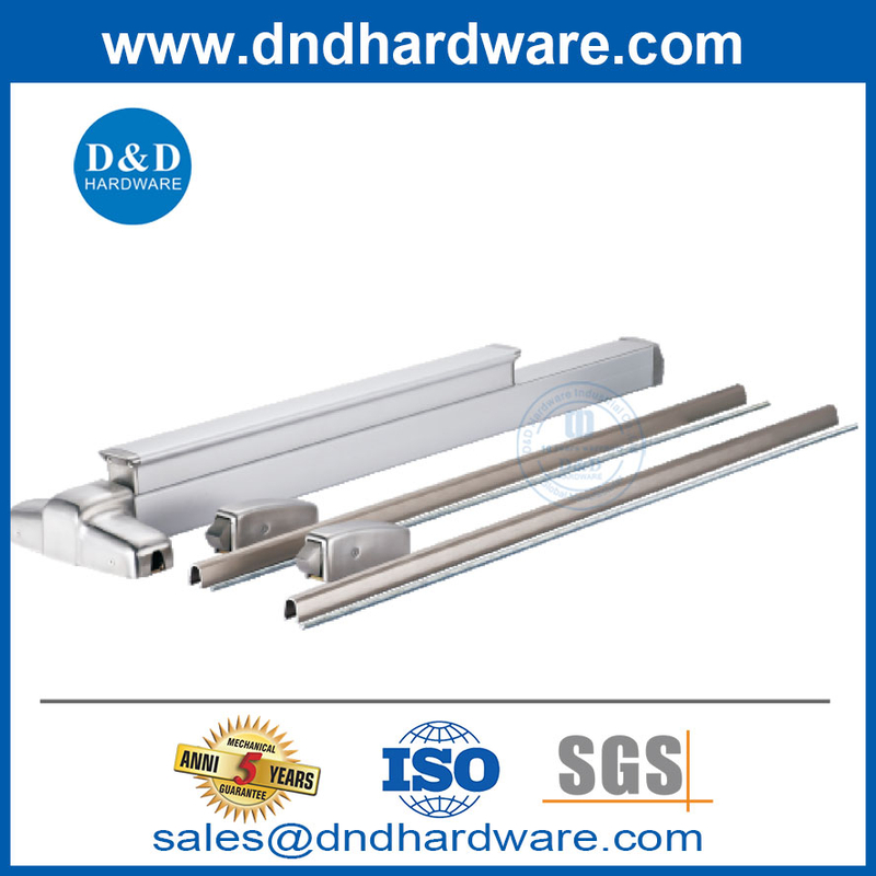 Panique de sortie de porte Poussinet en acier inoxydable en acier inoxydable et en aluminium Hardware-DDPD303