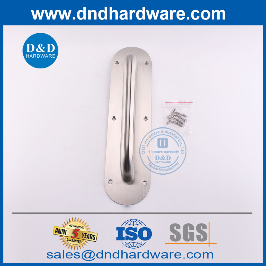 Type ovale en acier inoxydable PURT PRIEUR PLAQUE ARRIÈRE POUR LA PORTE DE PORTE EXTERNE-DDPH022
