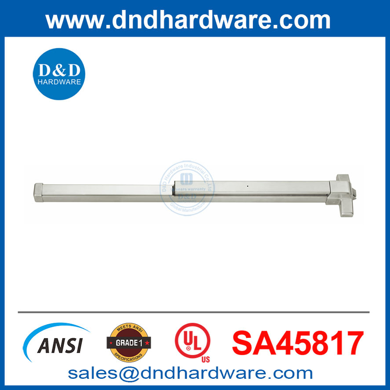 UL305 ANSI Barre de panique de porte commerciale en acier inoxydable de bonne qualité pour portes-ddpd025