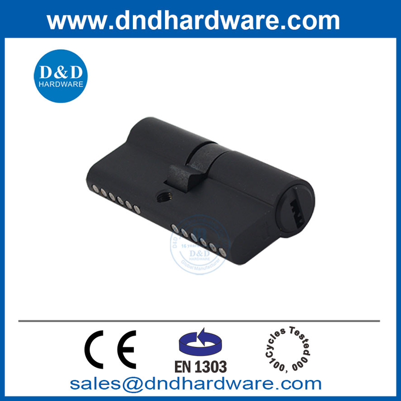 High Security 60 mm Door Mortise Lock Set Black En1303 Double Open Brass Door Lock Cylinder-DDLC003