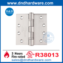Hinges de porte en métal en acier inoxydable Fire Ul ANSI Full Mortise Hinge de porte pour appartement-DDSS001-FR-4X4X3.0