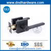 Square Rosette Handle Black Handle Tubulaire Porte de verrouillage Set-DDLK087