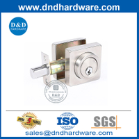 Satin nickel Square Allin Alliage Bordeau de porte commerciale Deadbolt-ddlk021