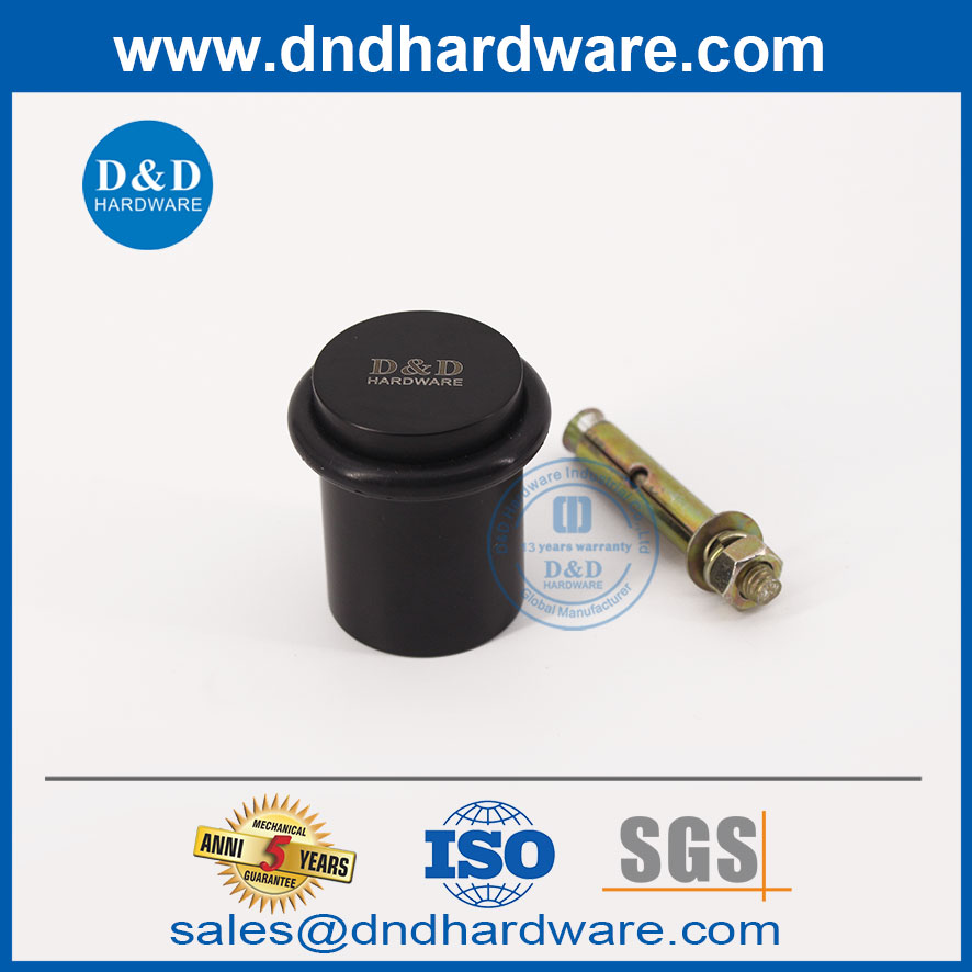 Acier inoxydable Matt Sécurité noire porte interne stop-ddds011