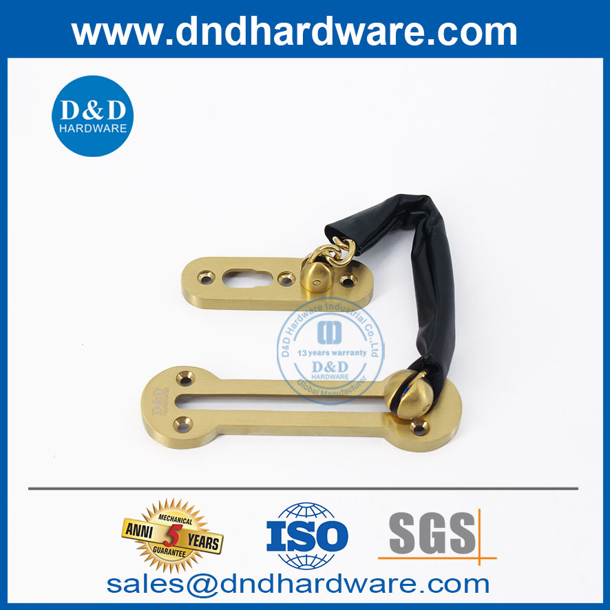 SUS304 Satin Finish Moden Style Style Porte Lock Chain-DDDG003