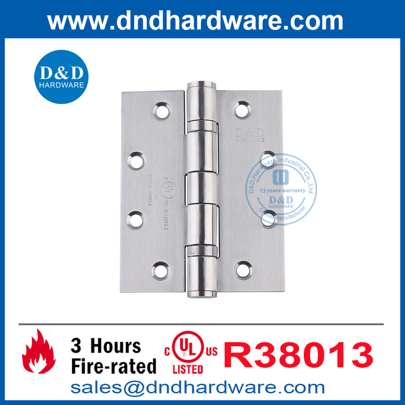 Chine Factory Heavy Duty Ul Fire Porte Butt Hinge pour Hotel-DDSS006-FR-5X4X4.6