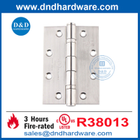 UL Listé de porte métallique en acier inoxydable 316 Template Porte de feu Hinge- DDSS005-FR-5X3.5x3.0