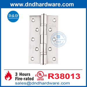 Hinge de 5 pouces UL Litté en acier inoxydable à l'extérieur des charnières pour la porte incendie DDDSS005-FR-5X3X3
