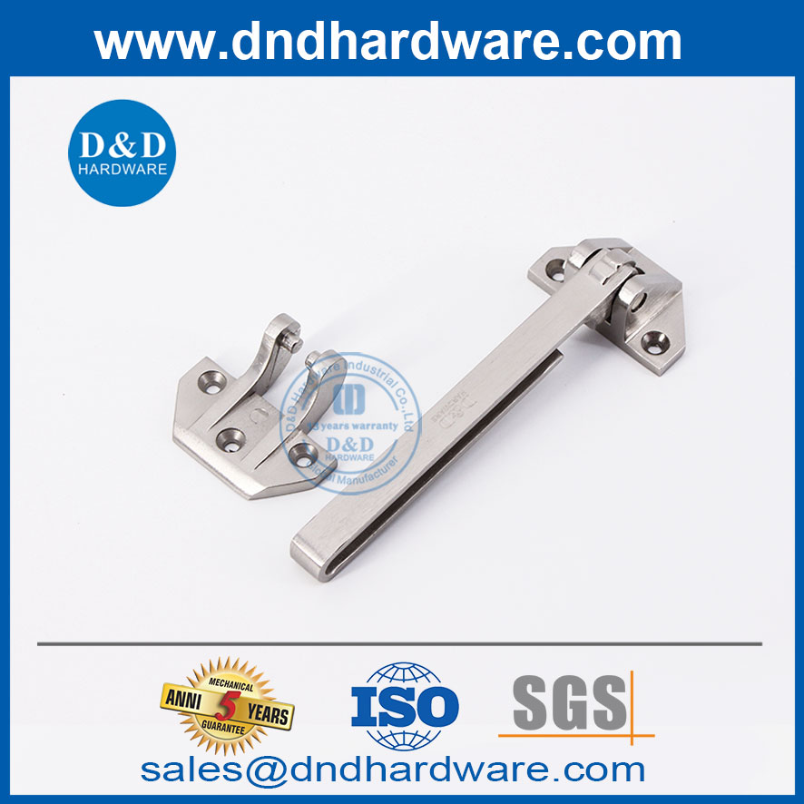 Vendre à chaud Zinc Silver Satin Nickel Door Gard pour la porte extérieure-DDDG009