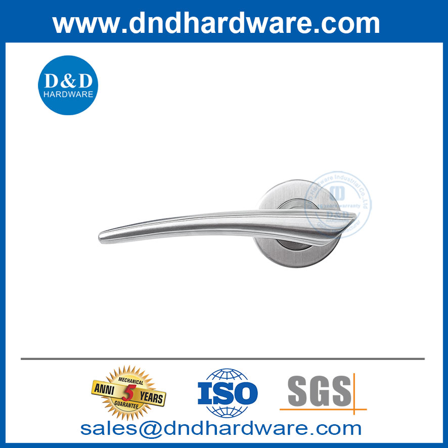 Poignées de porte de passage en acier inoxydable à la porte d'intimité moderne Handle-DDSH043