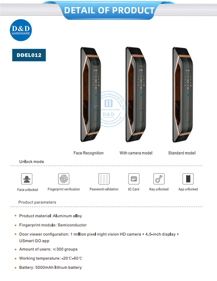 Verrouillage de porte d'entrée sans clé 