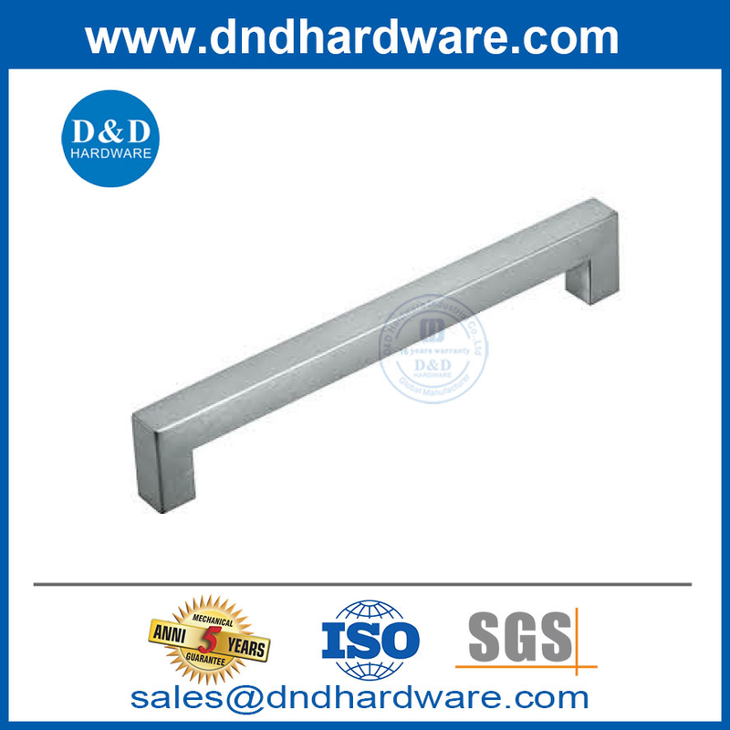 Tirmères de meubles en acier inoxydable Porte de la porte de la porte carrée pour la cuisine-ddfh033
