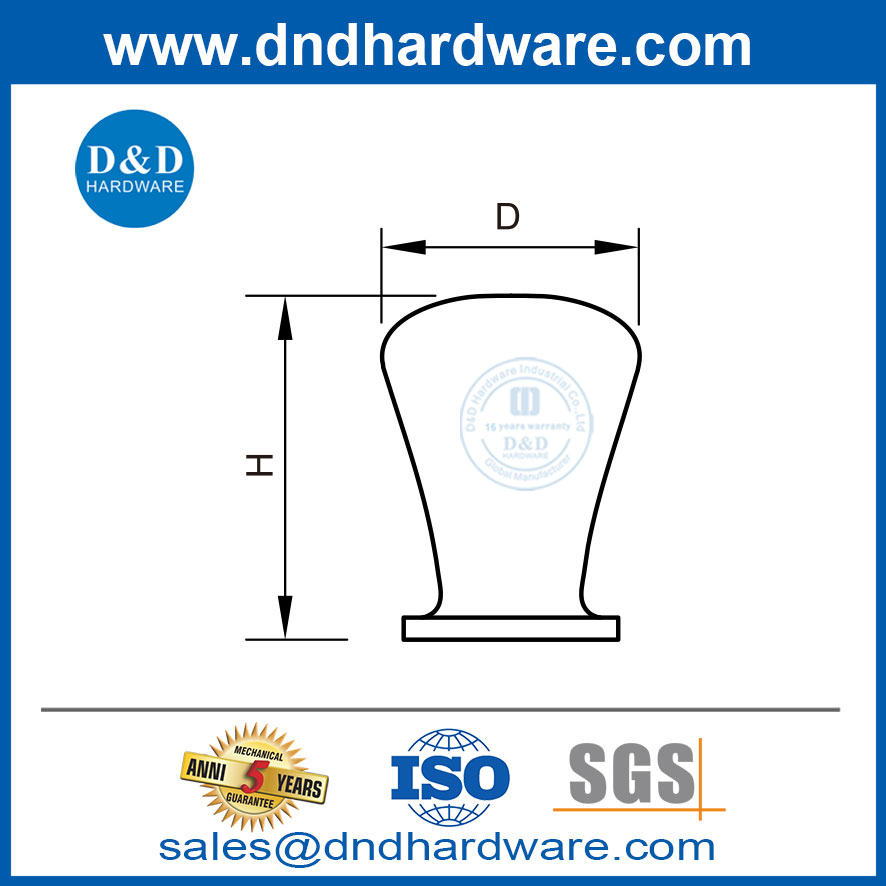 Handware Handle Trawer Trawer Gather Furniture Bouton-DDFH045