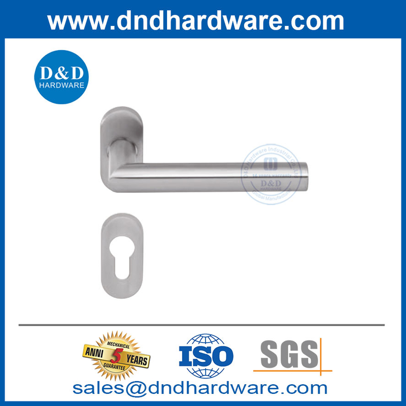 Acier inoxydable à poignée étroite Chambre de porte en bois Handle-DDNH003