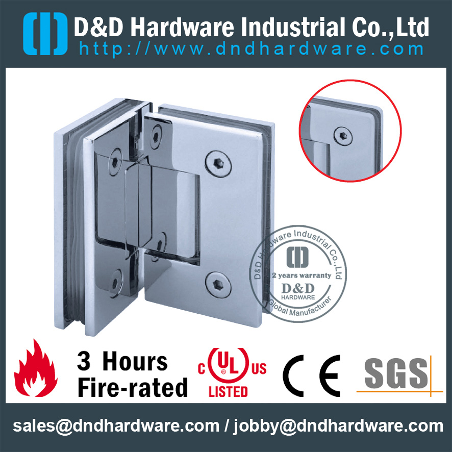 SUS316 Verre à verre Hinges-D et D Hardware 