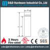 Murydle en acier inoxydable Murmé rectangulaire Bustper pour la porte en métal intérieure-DDDS085